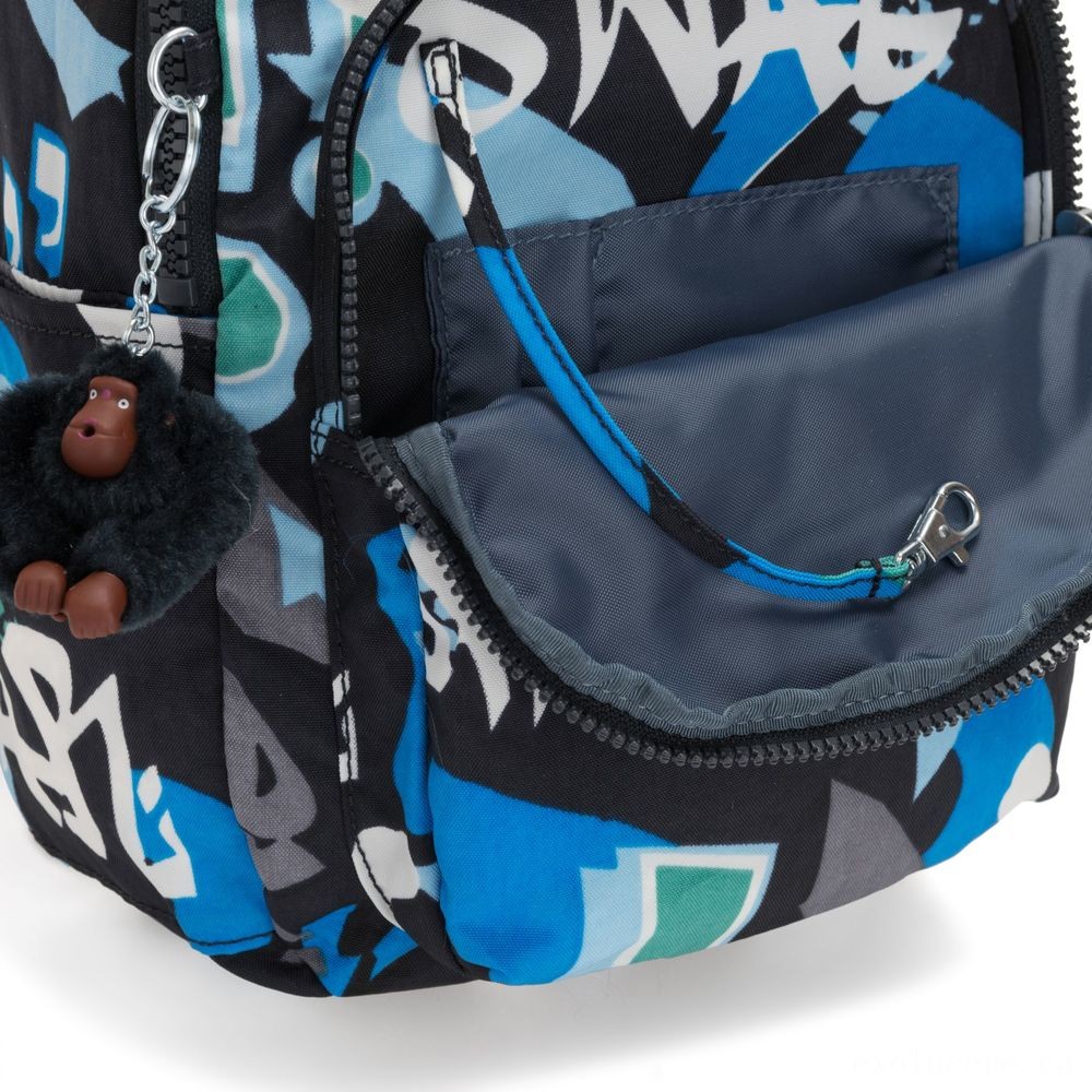 Flea Market Sale - Kipling SEOUL S Small backpack with tablet defense Epic Boys. - Women's Day Wow-za:£41