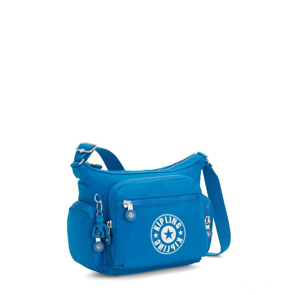Final Clearance Sale - Kipling GABBIE S Crossbody Bag along with Phone Chamber Methyl Blue Nc. - Price Drop Party:£30