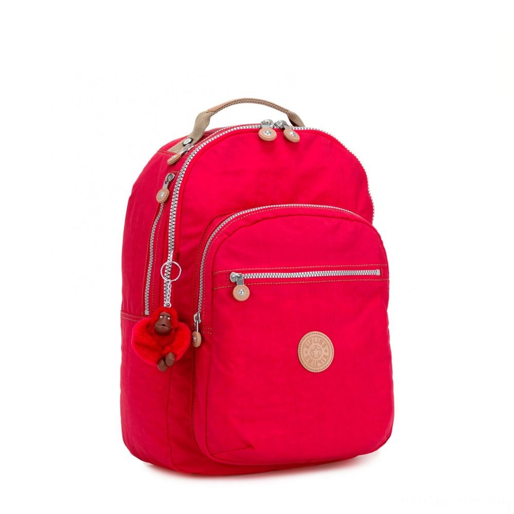 Kipling CLAS SEOUL Sizable bag with Laptop computer Defense Accurate Red C.