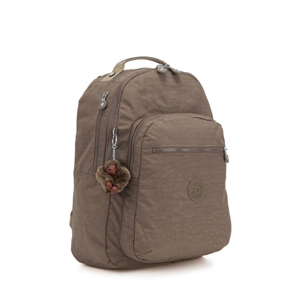 Kipling CLAS SEOUL Large backpack with Laptop computer Defense Real Light Tan