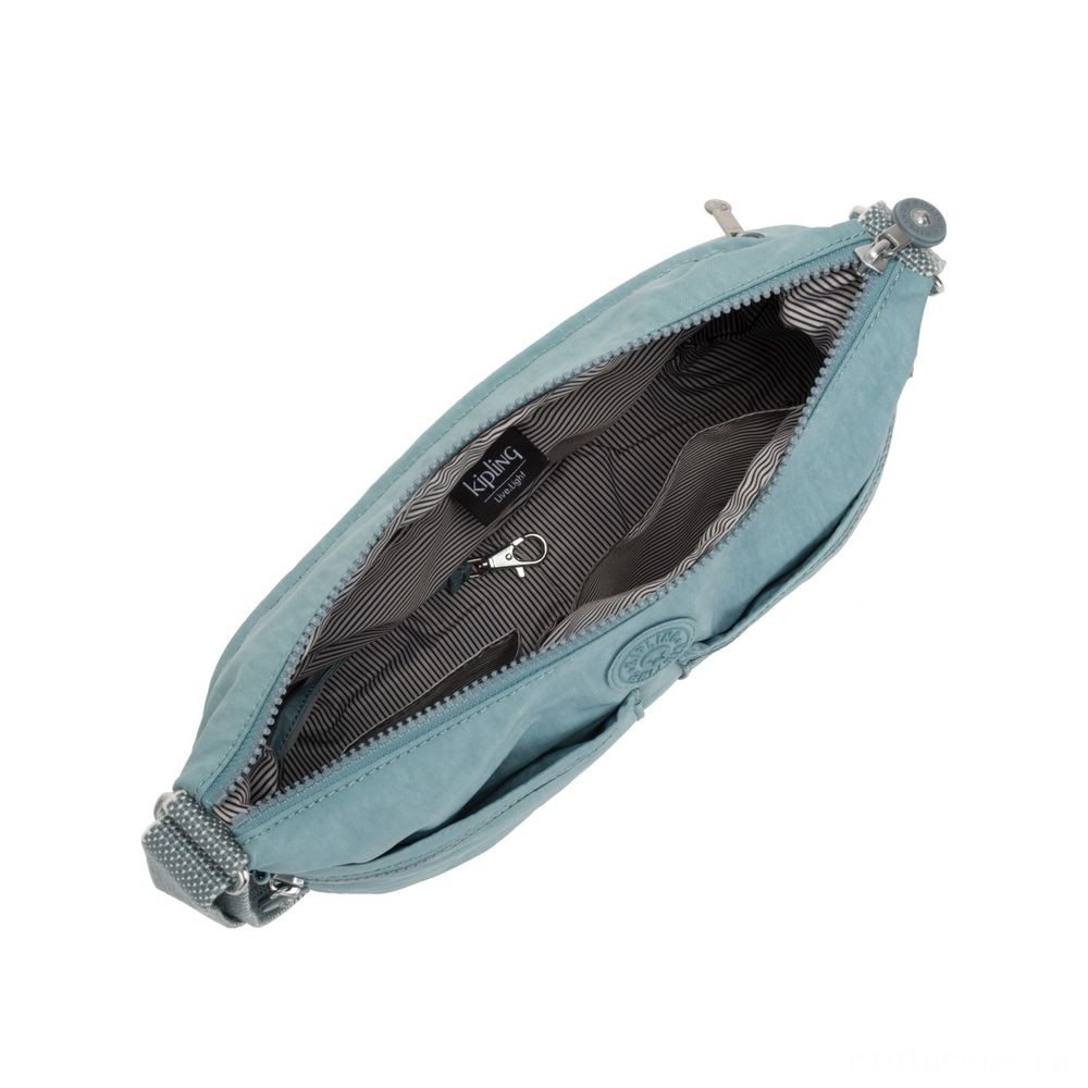 Click and Collect Sale - Kipling IZELLAH Tool Across Body System Shoulder Bag Aqua Frost - End-of-Year Extravaganza:£17[libag5339nk]