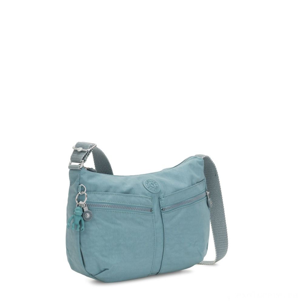 March Madness Sale - Kipling IZELLAH Medium Around Body System Shoulder Bag Aqua Frost - Two-for-One:£18