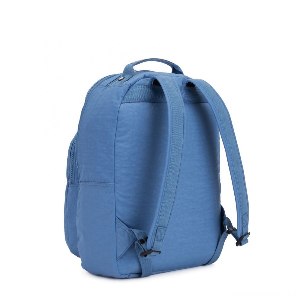 Kipling CLAS SEOUL Water Repellent Backpack along with Laptop Compartment Dynamic Blue.
