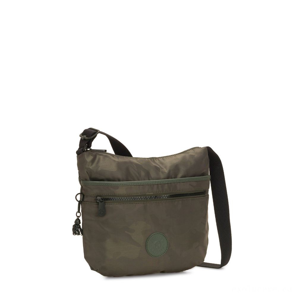 70% Off - Kipling ARTO Cross Physical Body Handbag Satin Camouflage. - Fire Sale Fiesta:£27[jcbag5343ba]