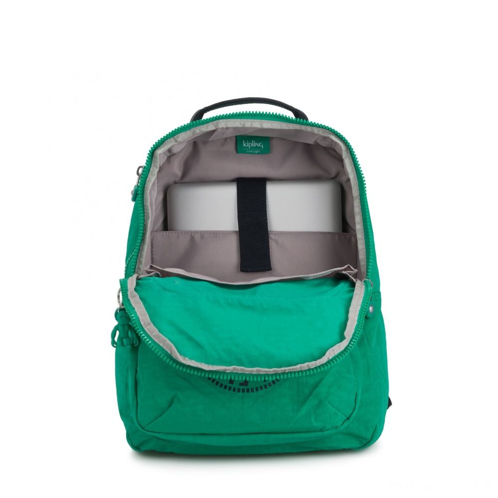 Three for the Price of Two - Kipling CLAS SEOUL Water Repellent Knapsack with Laptop Pc Compartment Lively Green. - Weekend Windfall:£27[libag5344nk]