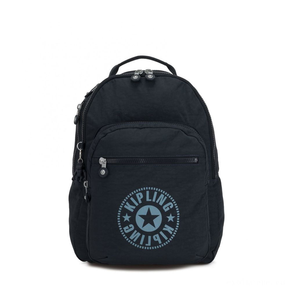 Kipling CLAS SEOUL Water Repellent Backpack along with Laptop Compartment Lively Navy.
