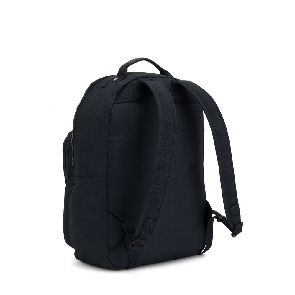 Kipling CLAS SEOUL Water Repellent Backpack with Laptop Computer Chamber Lively Naval Force.