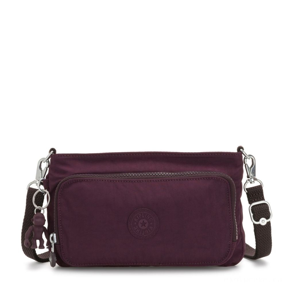 Kipling MYRTE Small 2 in 1 Crossbody and Pouch Sulky Plum.