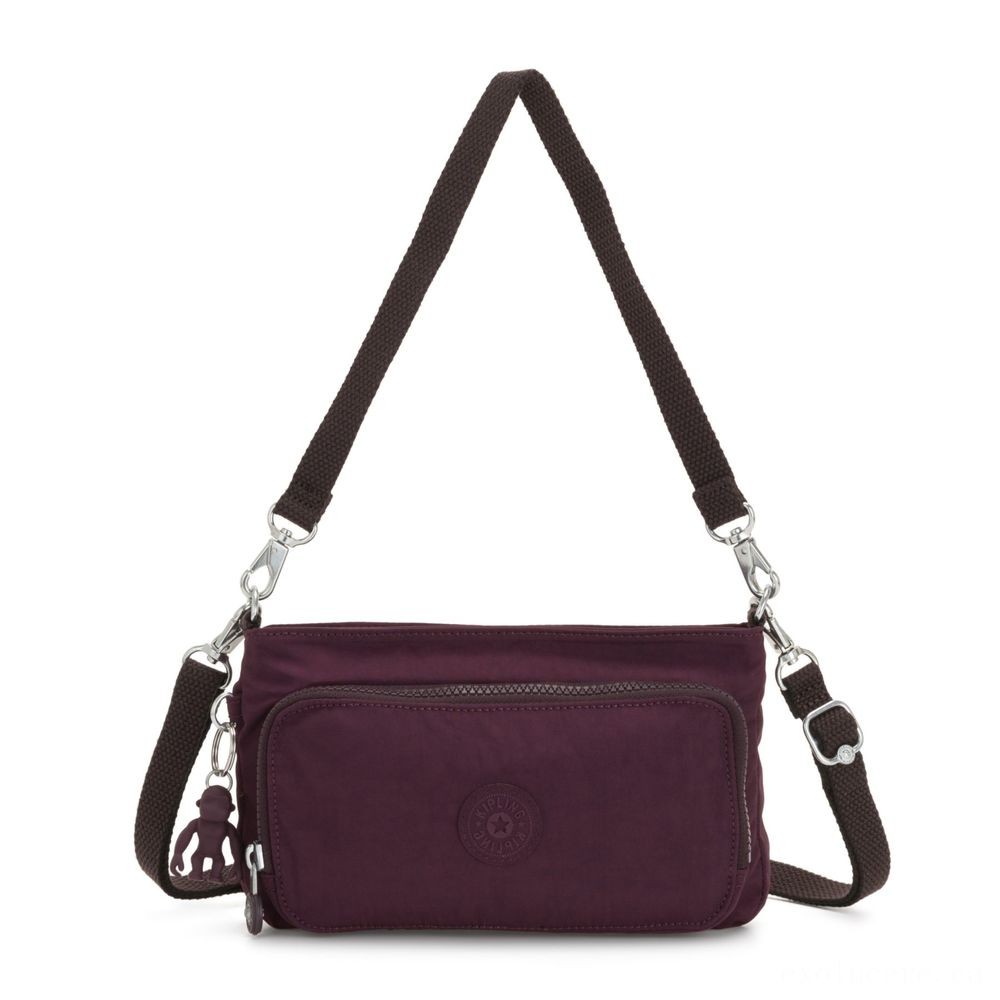 October Halloween Sale - Kipling MYRTE Small 2 in 1 Crossbody and also Pouch Dark Plum. - Steal-A-Thon:£27[sabag5351nt]