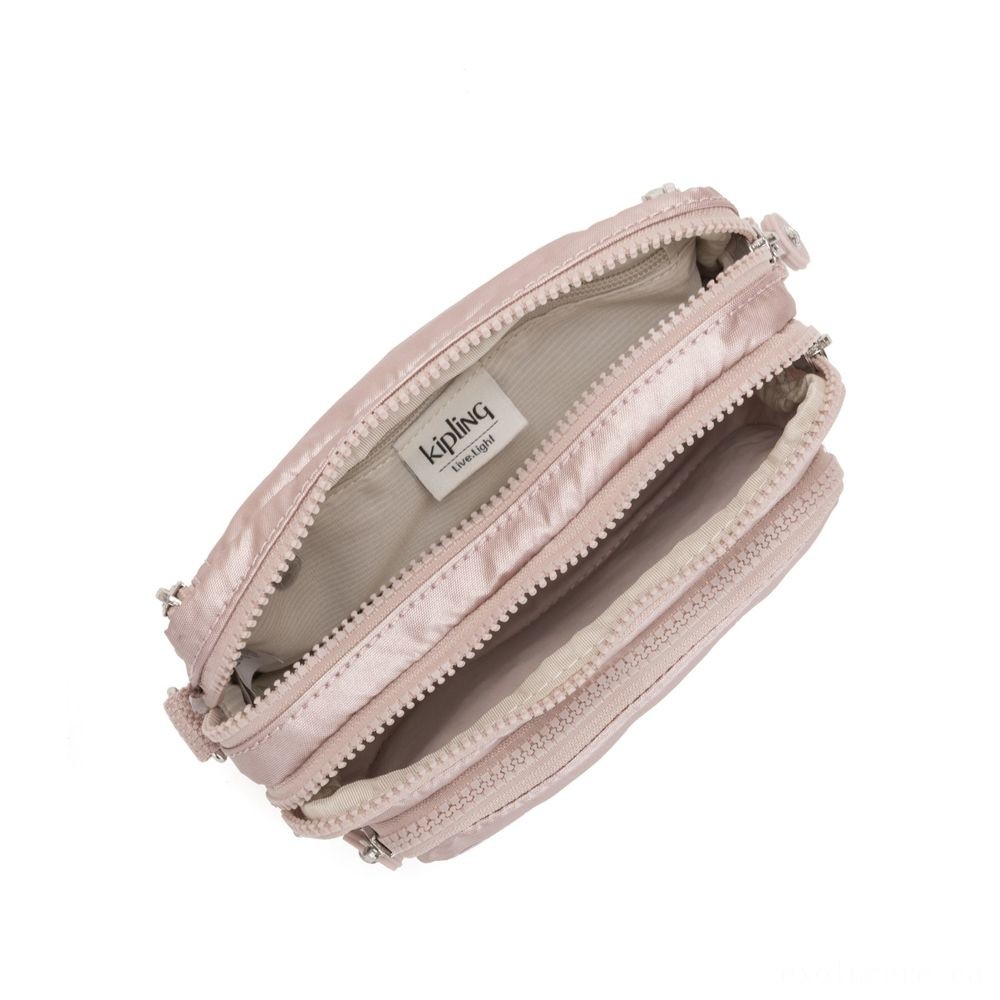 Hurry, Don't Miss Out! - Kipling MULTIPLE Convertible waistline bag Metallic Rose. - President's Day Price Drop Party:£24