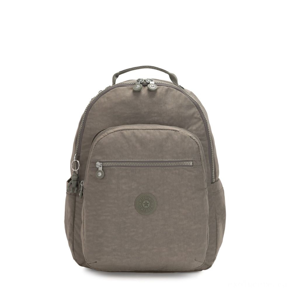 Kipling SEOUL Big backpack along with Laptop pc Security Seagrass.