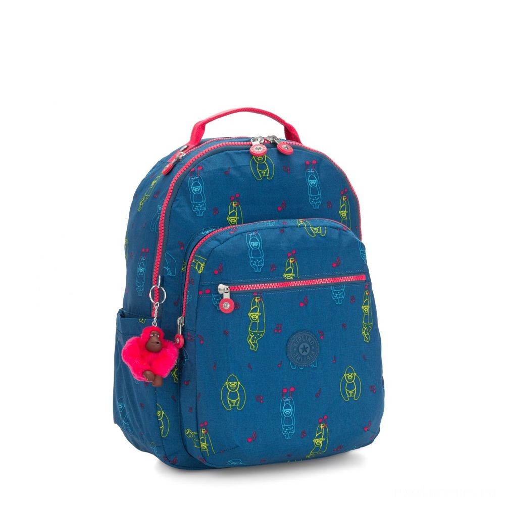 Christmas Sale - Kipling SEOUL Big Backpack along with Laptop Pc Security Rocking Ape. - One-Day Deal-A-Palooza:£45[nebag5394ca]