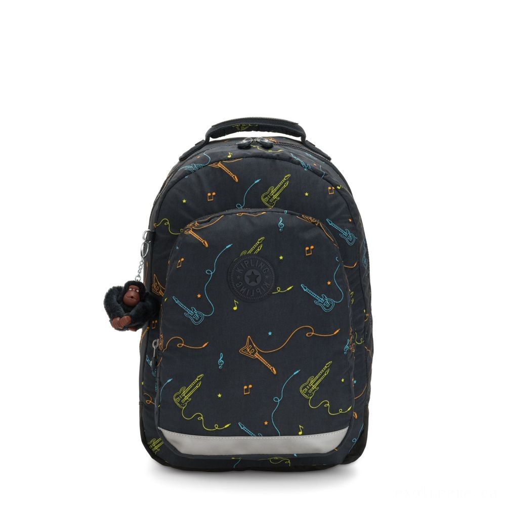 Spring Sale - Kipling lesson ROOM Sizable backpack with notebook protection Rock On. - Half-Price Hootenanny:£61[libag5398nk]