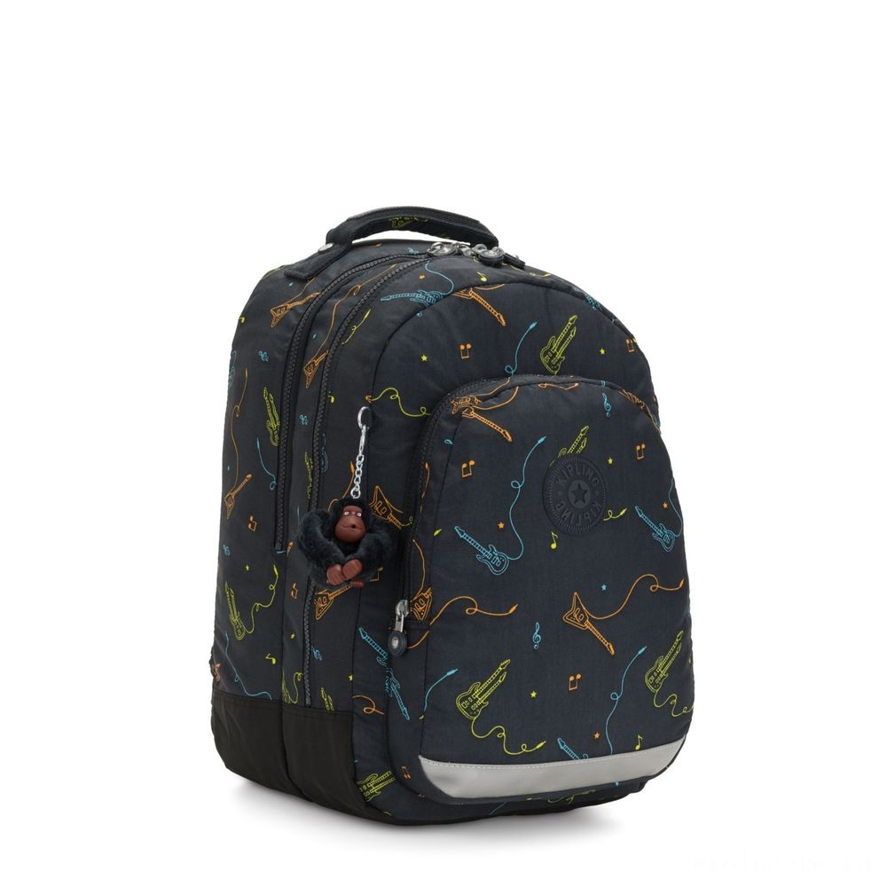 Kipling lesson space Big backpack along with notebook protection Rock On.