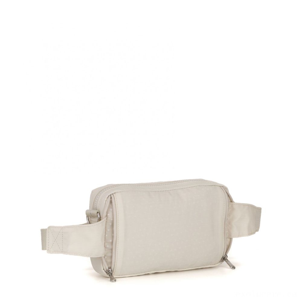 Liquidation Sale - Kipling HALIMA Small 2-in-1 Waistbag and also Crossbody Dazz White. - Boxing Day Blowout:£17[jcbag5399ba]