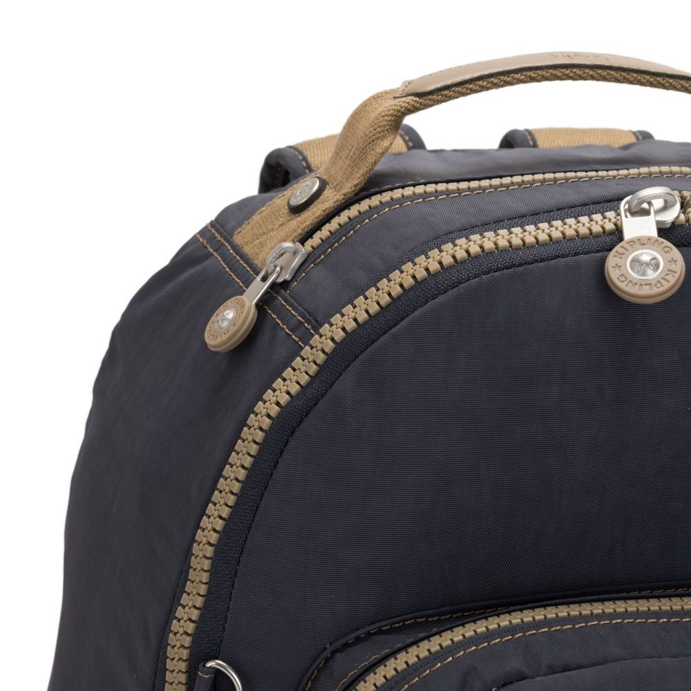 Kipling SEOUL Huge backpack with Laptop pc Protection Night Grey Block.