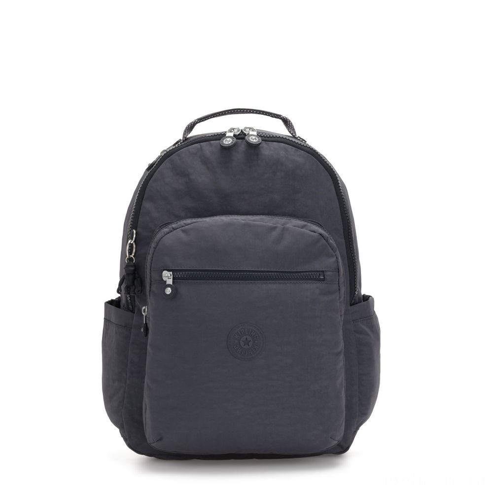 Kipling SEOUL Large backpack with Laptop Security Evening Grey.