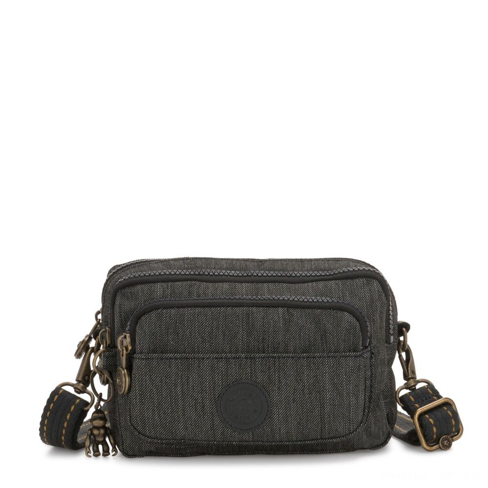Kipling MULTIPLE Waistline Bag Convertible to Handbag Black Indigo.
