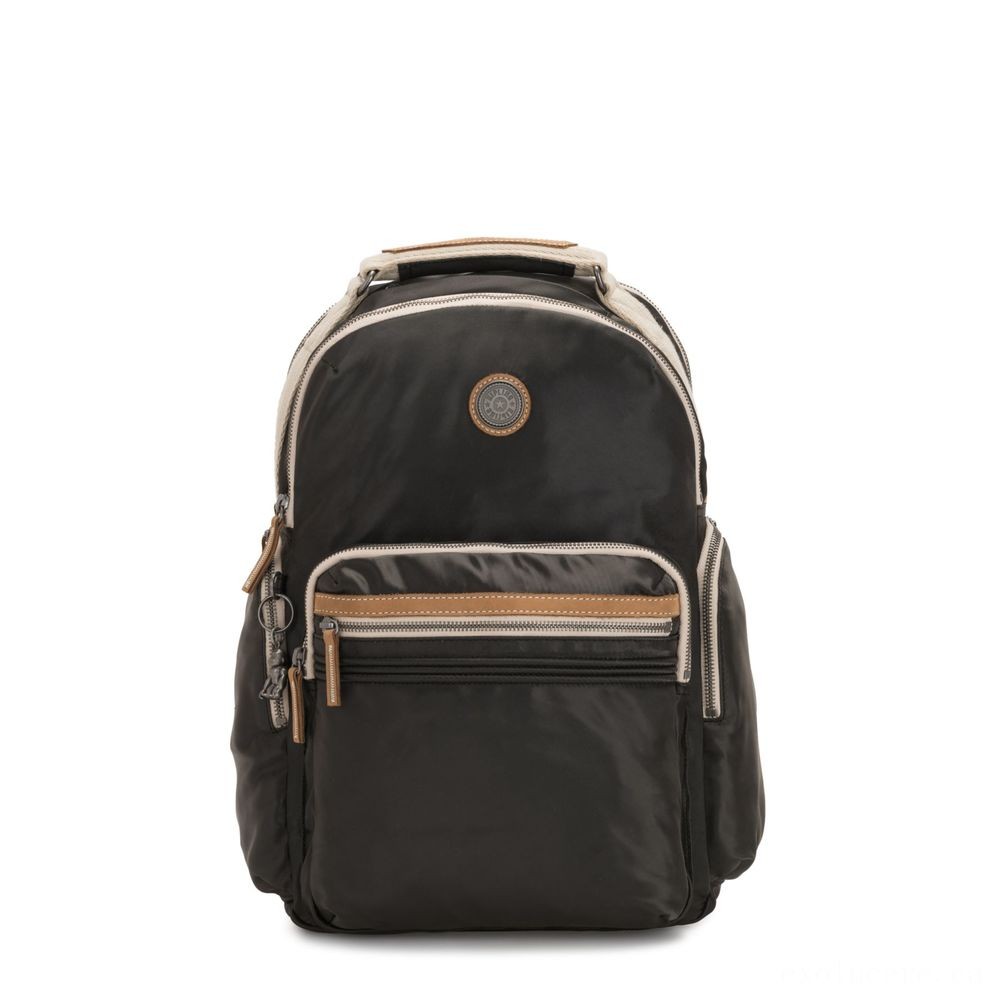 Winter Sale - Kipling OSHO Big backpack along with organsiational wallets Fragile Black. - End-of-Season Shindig:£47[nebag5432ca]