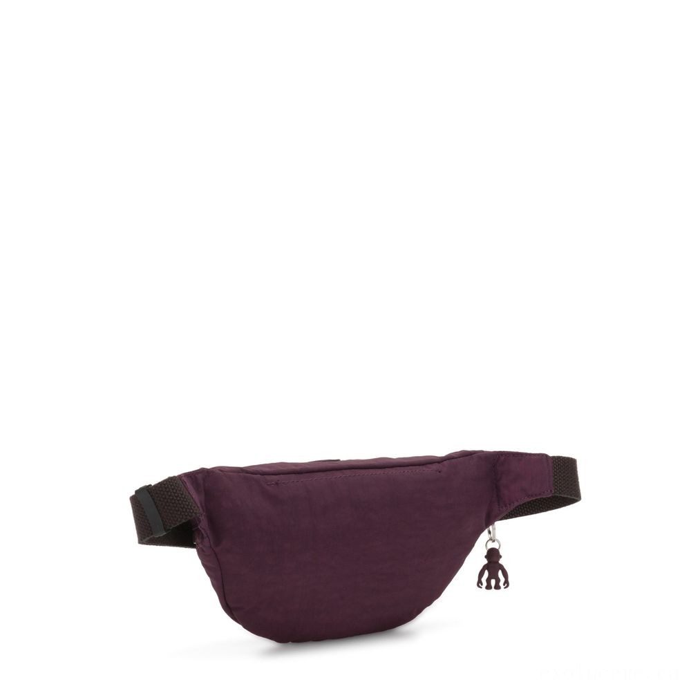 Going Out of Business Sale - Kipling SARA Channel Bumbag Convertible to Crossbody Bag Dark Plum. - Cash Cow:£23