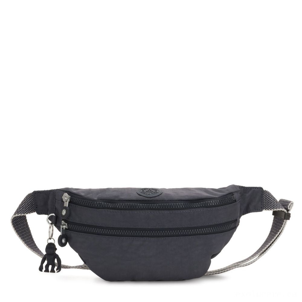 Kipling SARA Tool Bumbag Convertible to Crossbody Bag Night Grey.