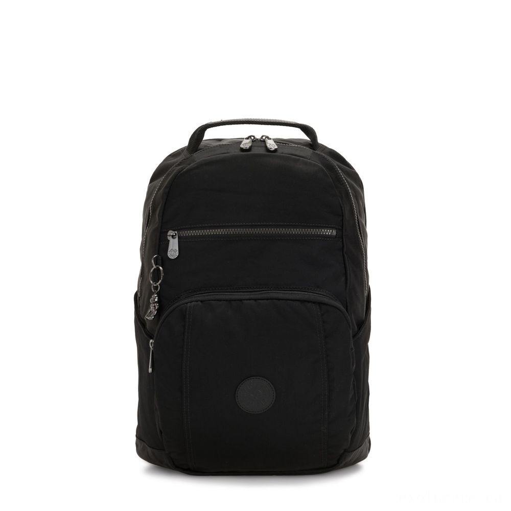 Kipling TROY Big Backpack along with cushioned laptop computer compartment Rich Black.