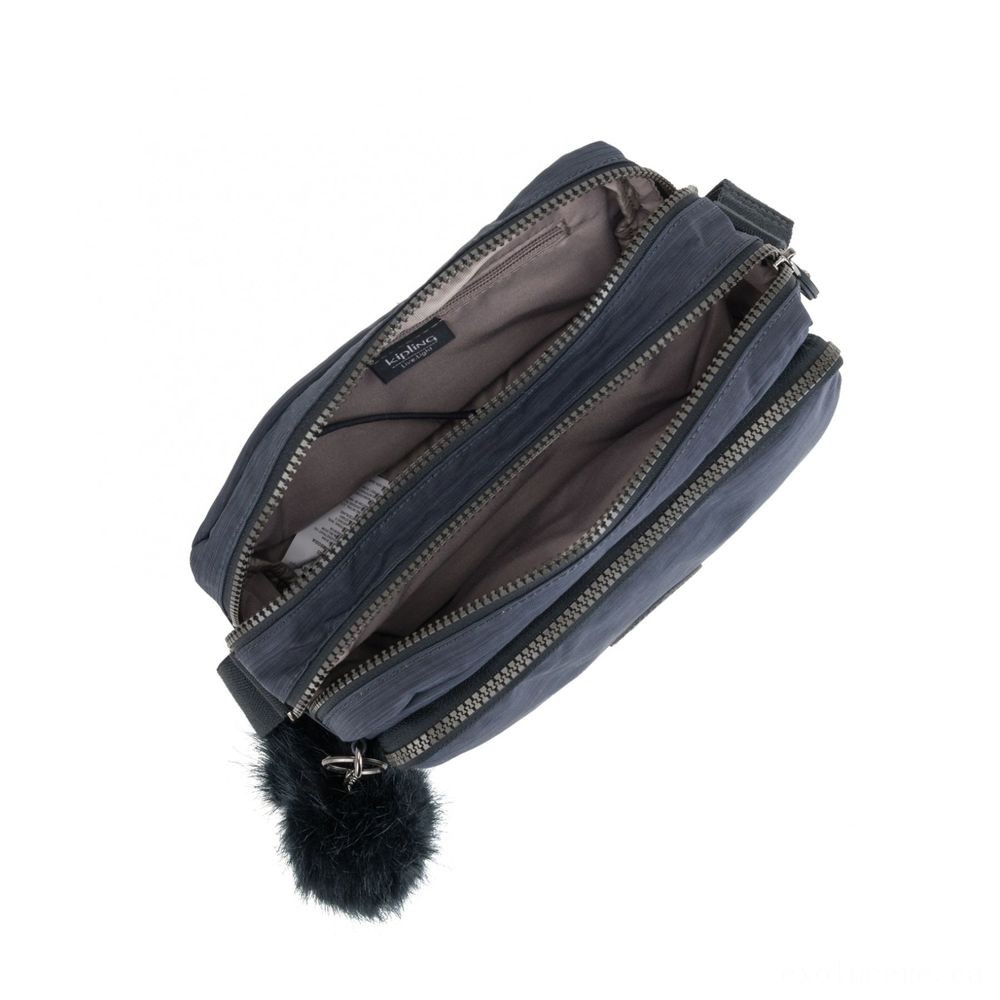 Fall Sale - Kipling SILEN Small Around Physical Body Shoulder Bag Real Dazz Navy. - End-of-Season Shindig:£42