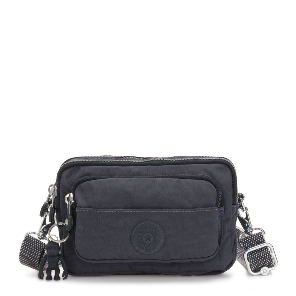 Kipling MULTIPLE Midsection Bag Convertible to Handbag Night Grey.