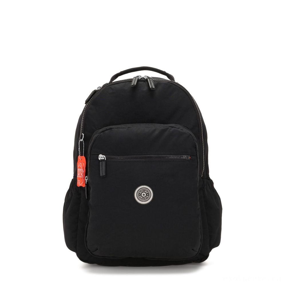 New Year's Sale - Kipling SEOUL GO Huge backpack along with laptop pc security Brave Black - Fire Sale Fiesta:£48