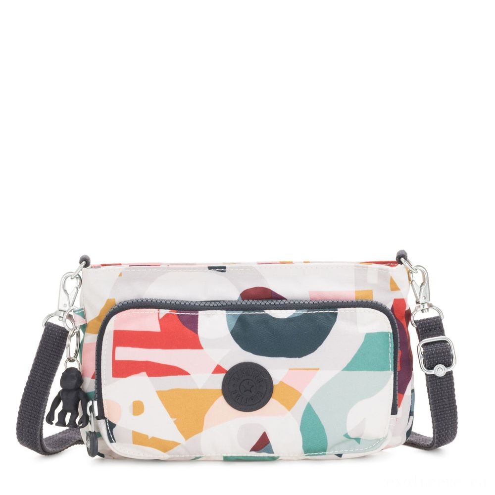 Two for One - Kipling MYRTE Small 2 in 1 Crossbody as well as Bag Music Print. - Surprise Savings Saturday:£23