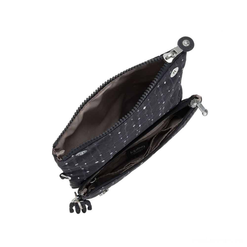 50% Off - Kipling LYNNE Small Crossbody Bag with Detachable Flexible Shoulder band Ceramic tile Imprint. - Cyber Monday Mania:£17