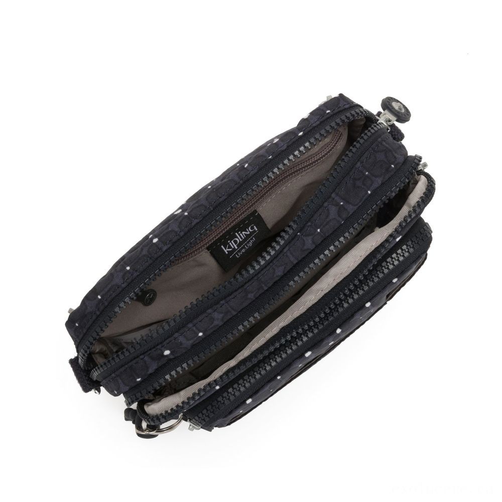 Kipling MULTIPLE Waistline Bag Convertible to Handbag Tile Imprint.