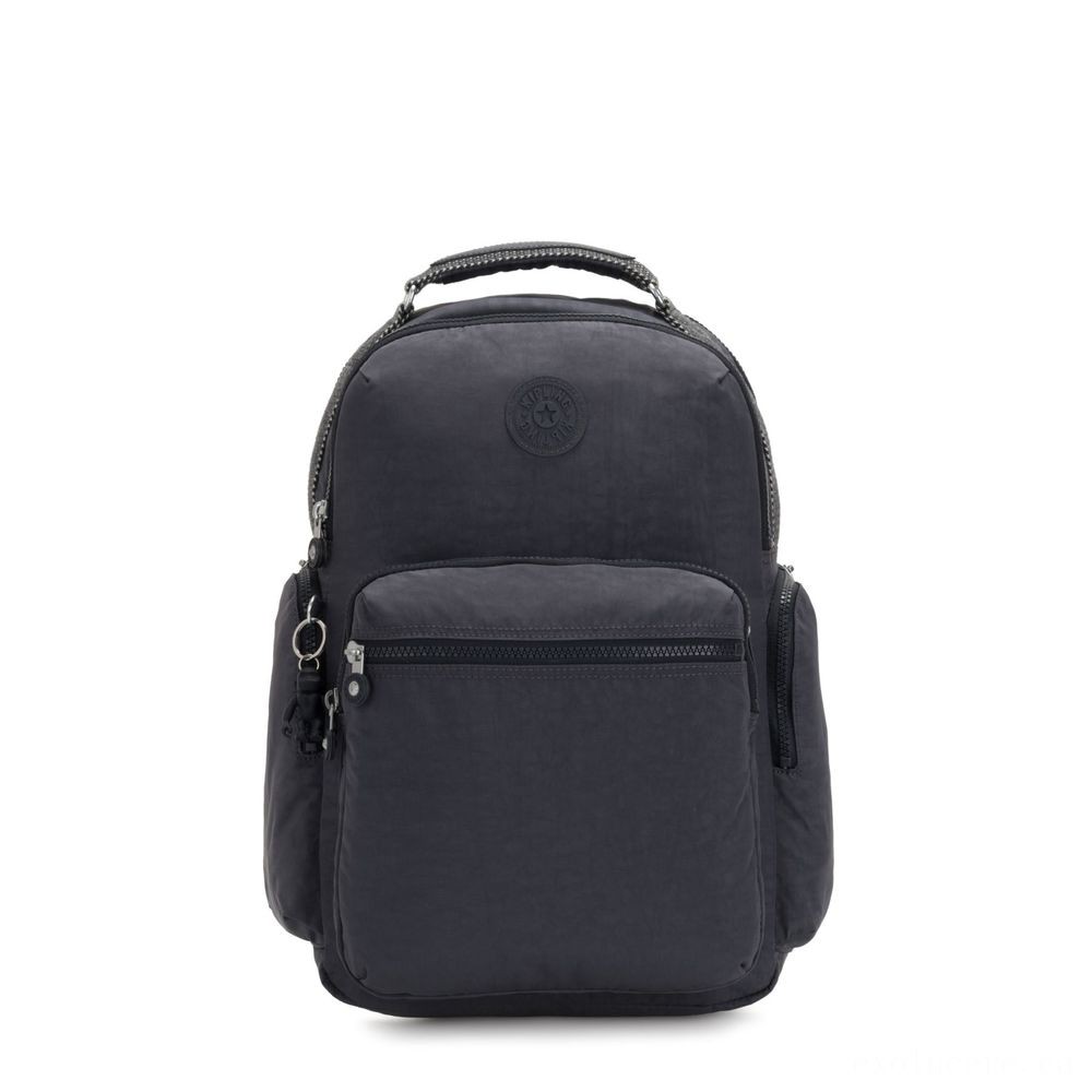 Kipling OSHO Large backpack along with organsiational pockets Night Grey.