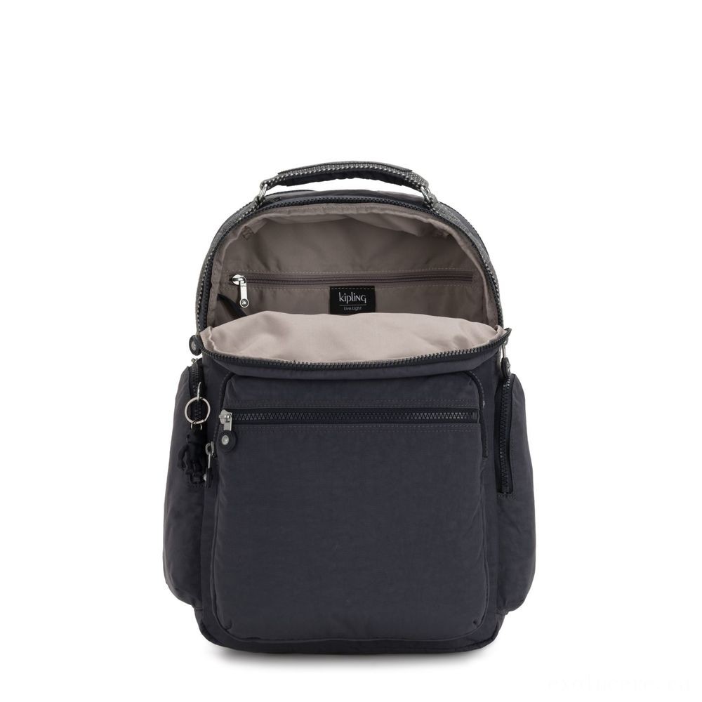 Kipling OSHO Sizable backpack along with organsiational pockets Evening Grey.