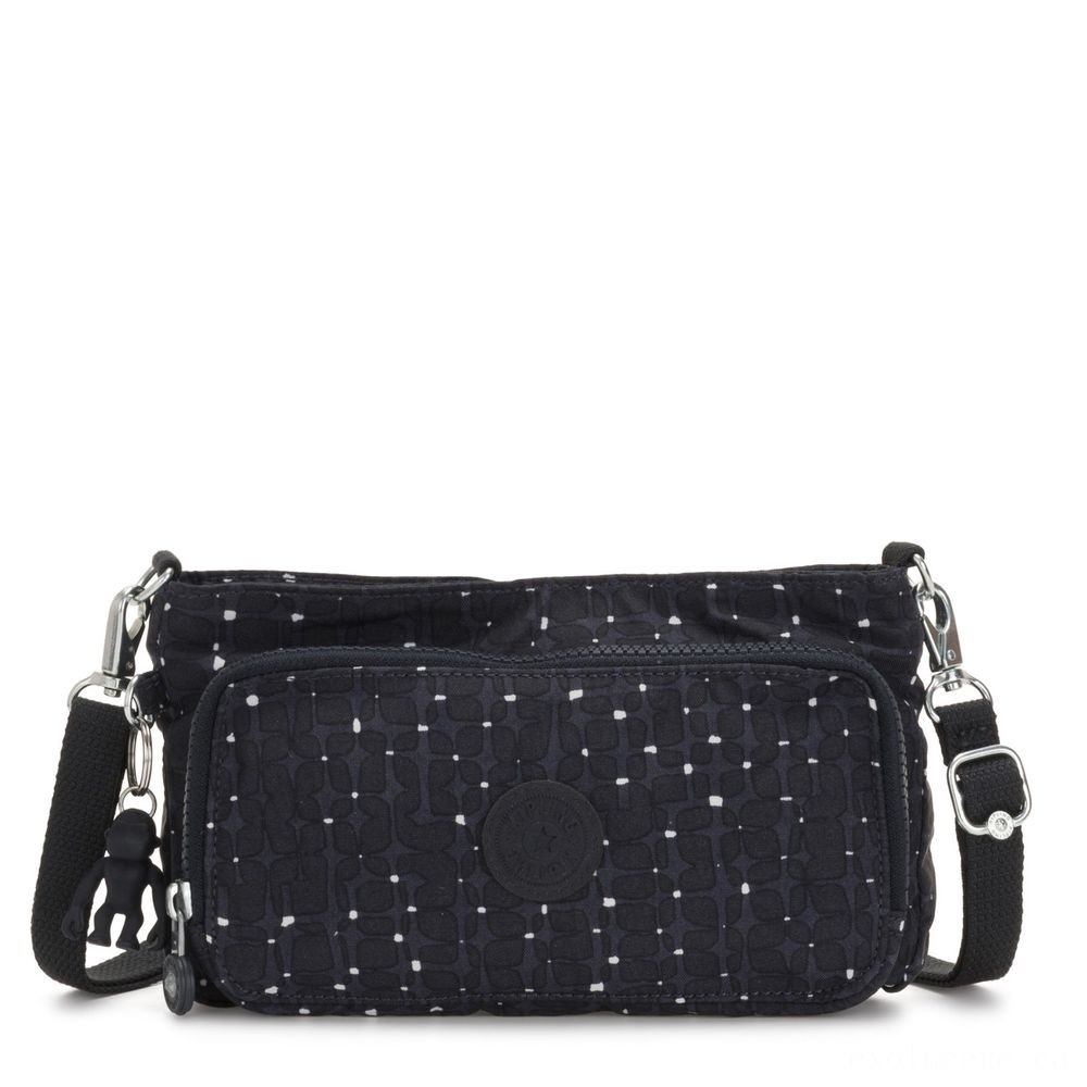 Weekend Sale - Kipling MYRTE Small 2 in 1 Crossbody as well as Pouch Ceramic Tile Print. - Steal-A-Thon:£21