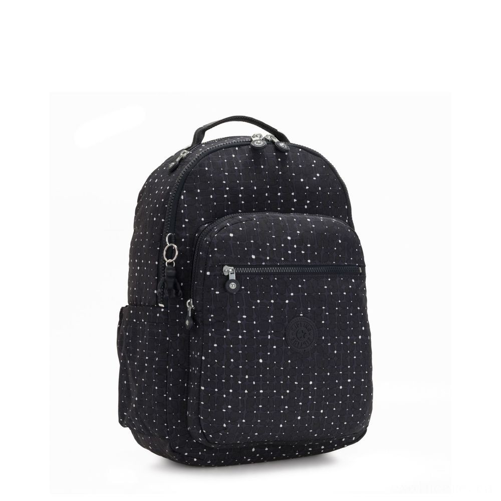 Kipling SEOUL Huge backpack along with Laptop Defense Floor Tile Print.