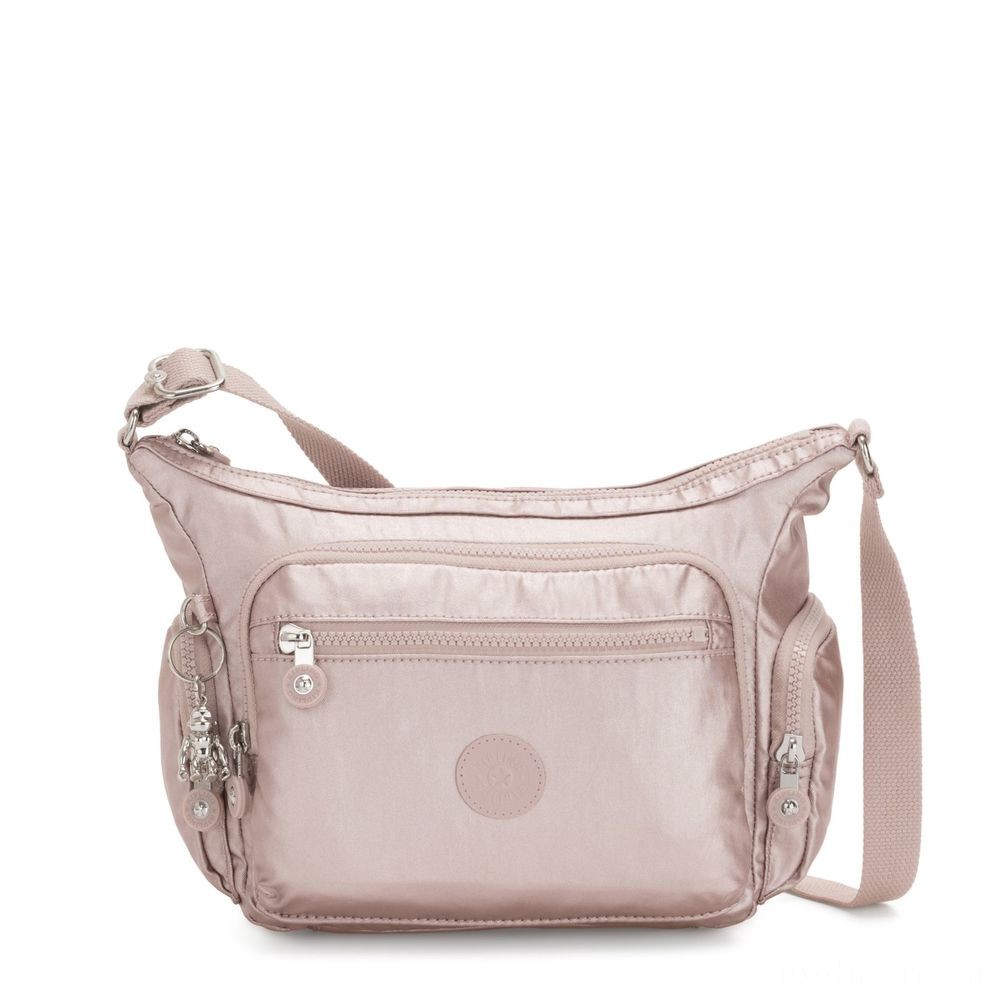 Holiday Sale - Kipling GABBIE S Crossbody Bag with Phone Compartment Metallic Rose. - Bonanza:£34