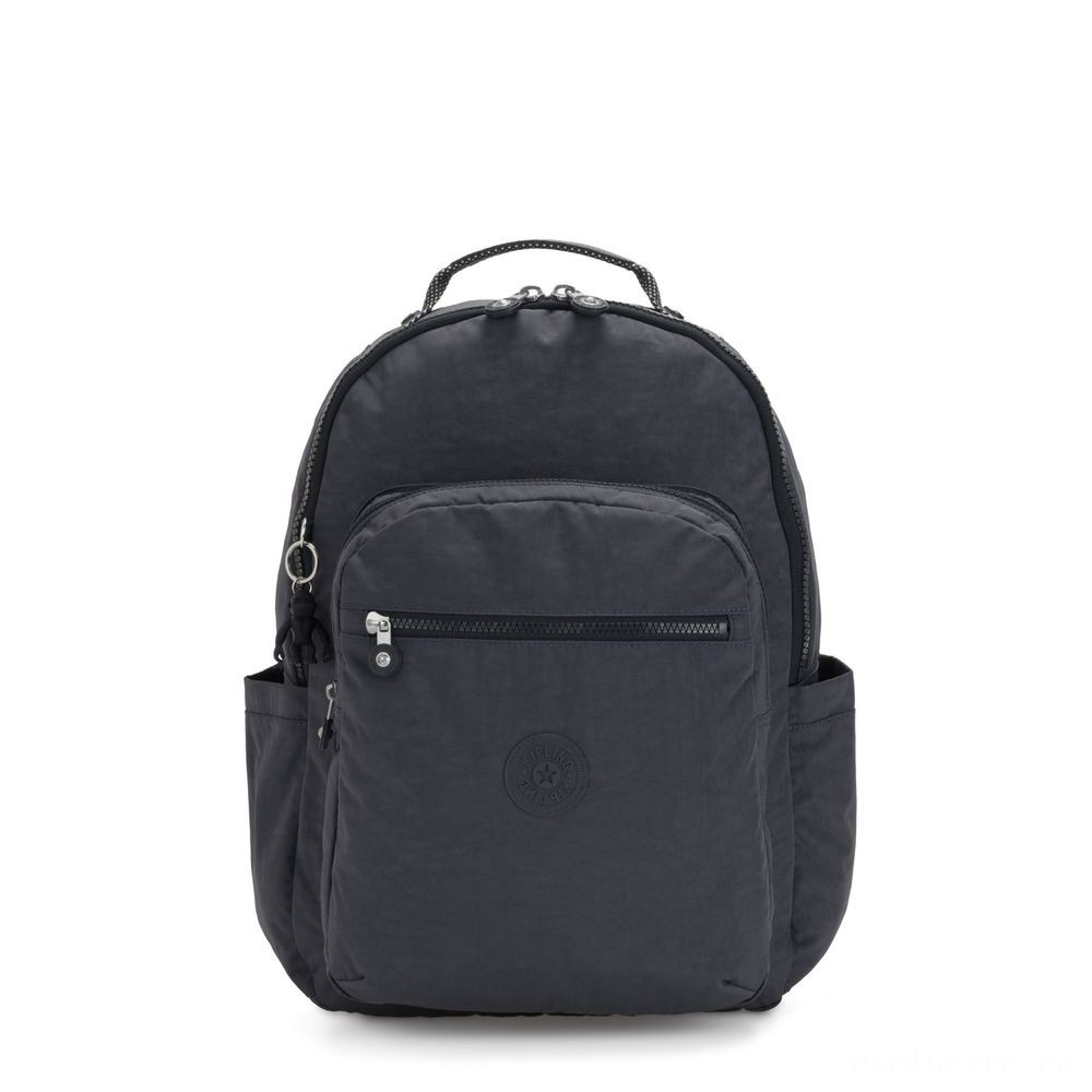 Kipling SEOUL BABY Large Little One Knapsack with Transforming Floor Covering Night Grey.