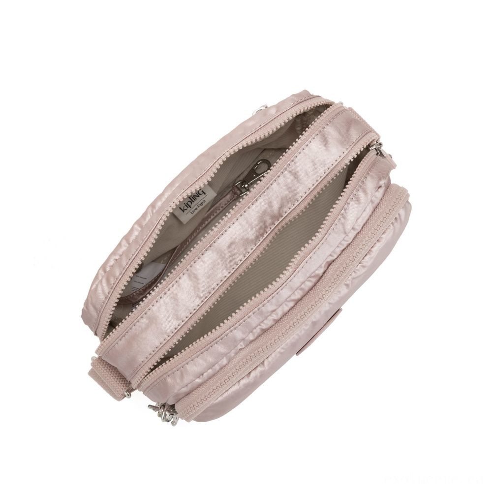 Father's Day Sale - Kipling SILEN Small Around Body Purse Metallic Rose. - Mother's Day Mixer:£34[libag5510nk]