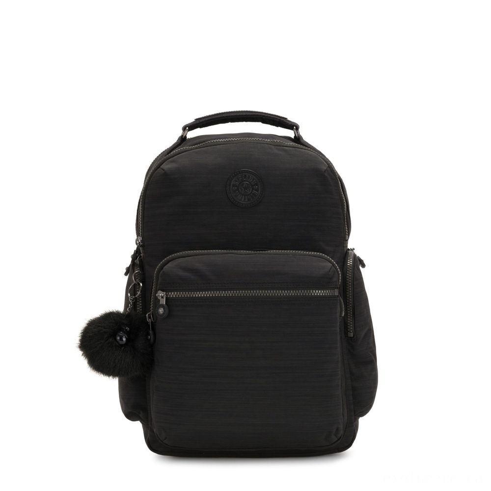 Kipling OSHO Huge knapsack along with organsiational wallets True Dazzling Black.