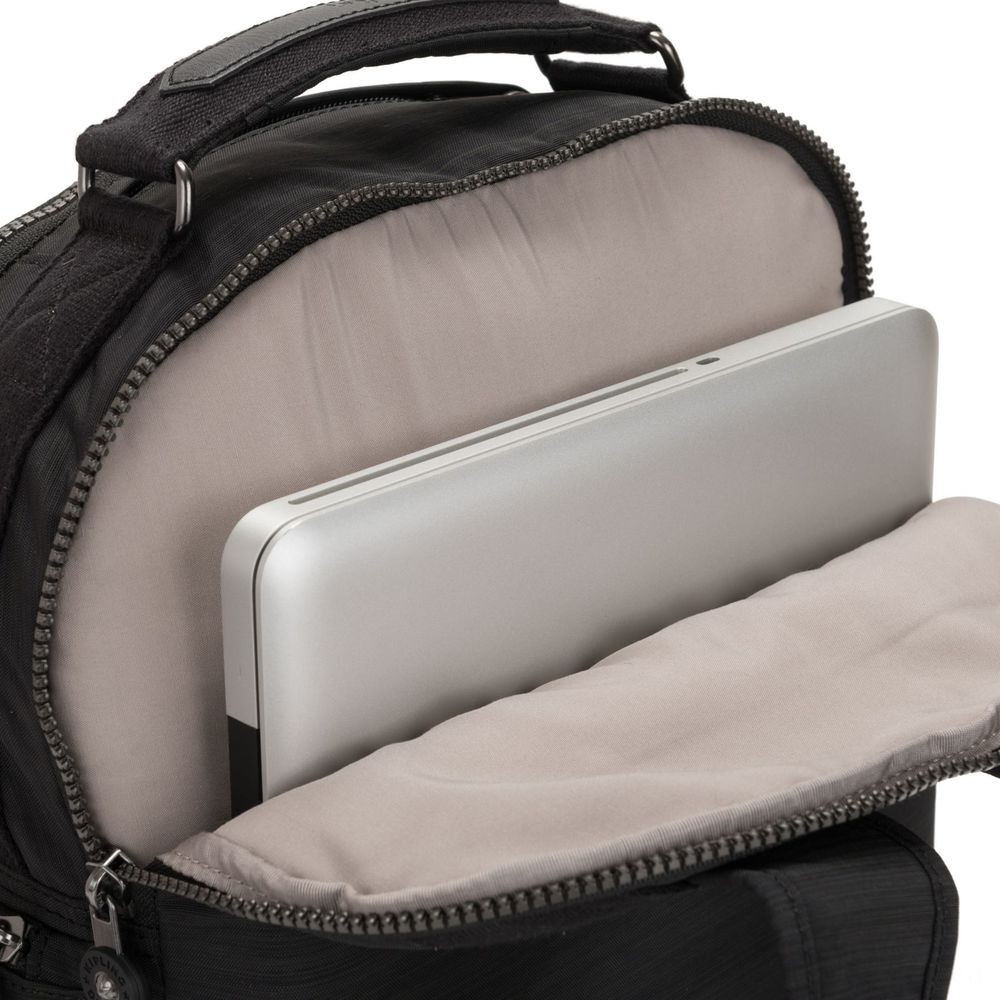 Kipling OSHO Large backpack with organsiational wallets True Spectacular Black.