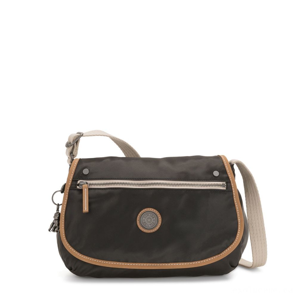 Super Sale - Kipling KOUROU Cross-body Bag Delicate Black. - Two-for-One:£32