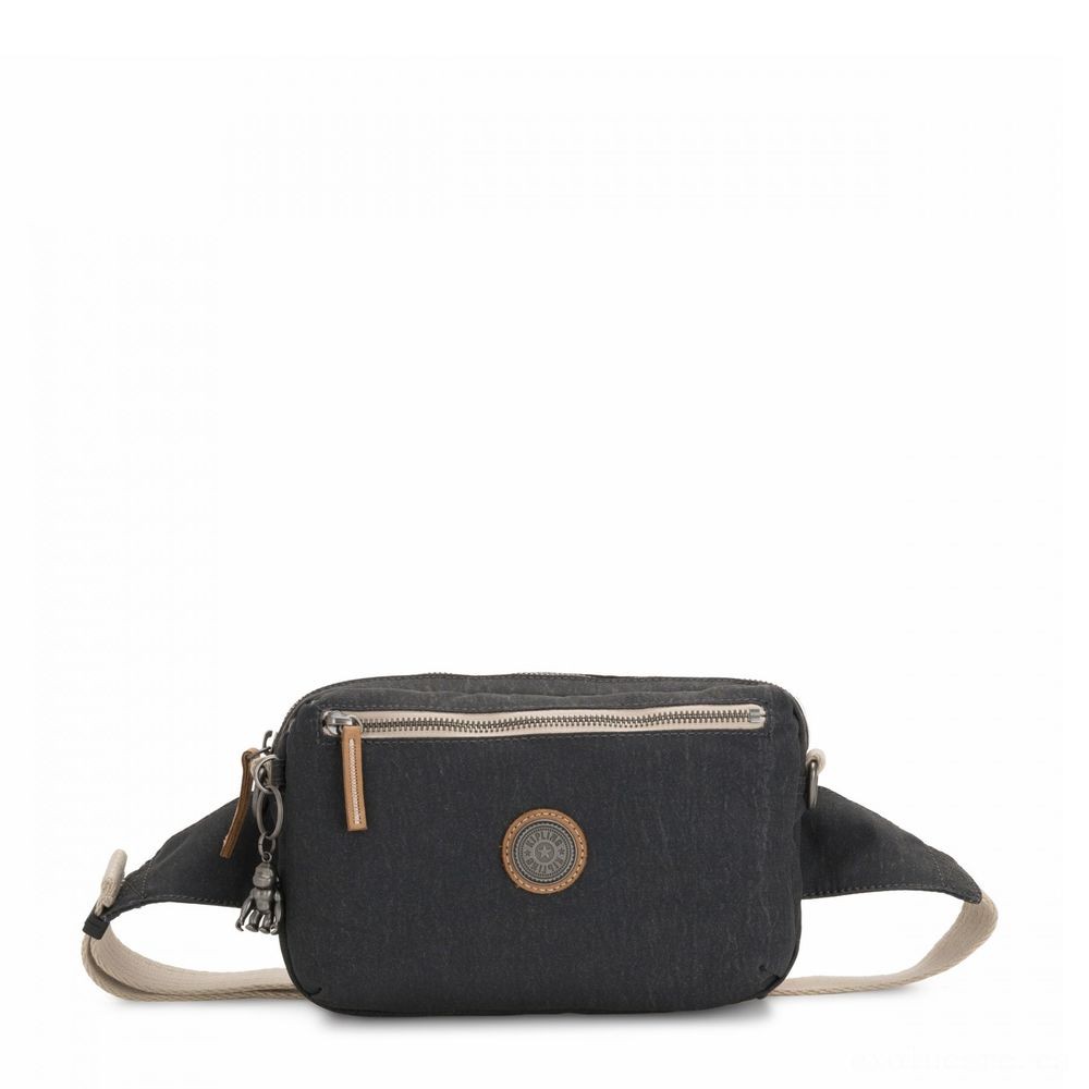 Final Clearance Sale -  Kipling HALIMA 2-in-1 Exchangeable Crossbody and Bumbag Casual Grey. - Frenzy Fest:£38[libag5527nk]