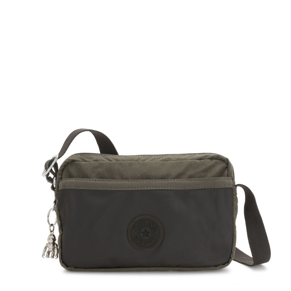 Final Clearance Sale - Kipling URSINA Small Crossbody along with Shoulder band Cold weather Afro-american Olive. - Click and Collect Cash Cow:£22[albag5531co]