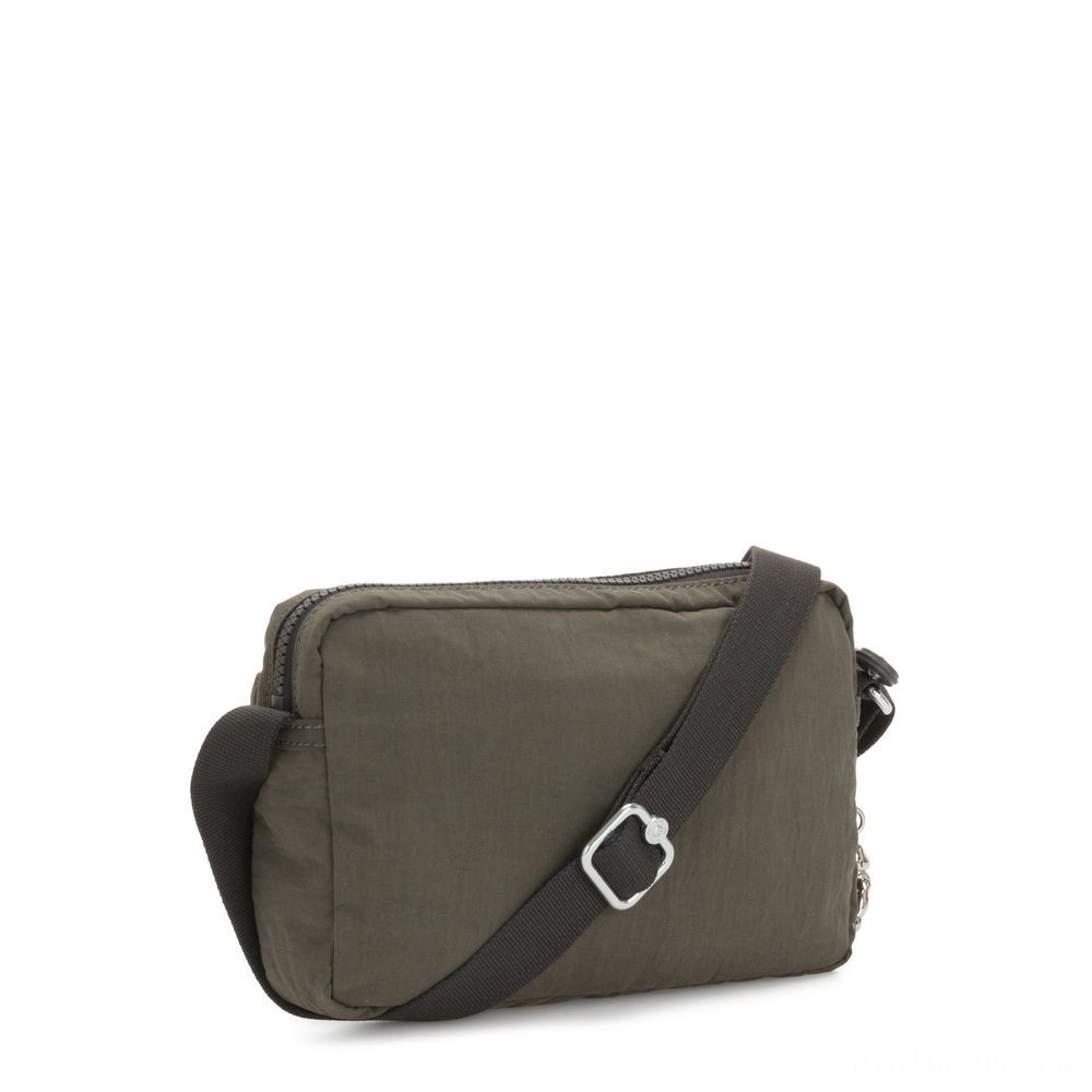 Price Match Guarantee - Kipling URSINA Small Crossbody along with Shoulder band Cold weather Black Olive. - Spring Sale Spree-Tacular:£22