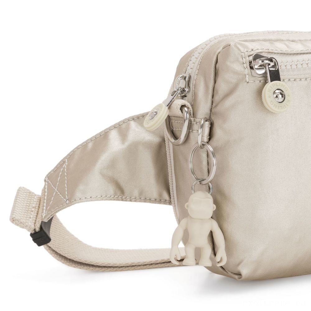 Kipling HALIMA Small 2-in-1 Waistbag and also Crossbody Cloud Steel Combination.