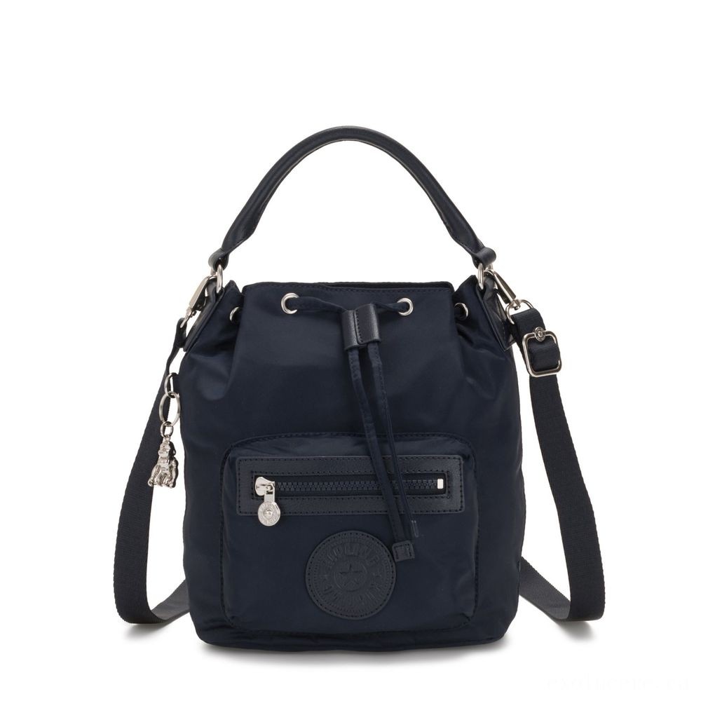 Kipling VIOLET S Tiny Crossbody Convertible to Handbag/Backpack True Blue Cloth.