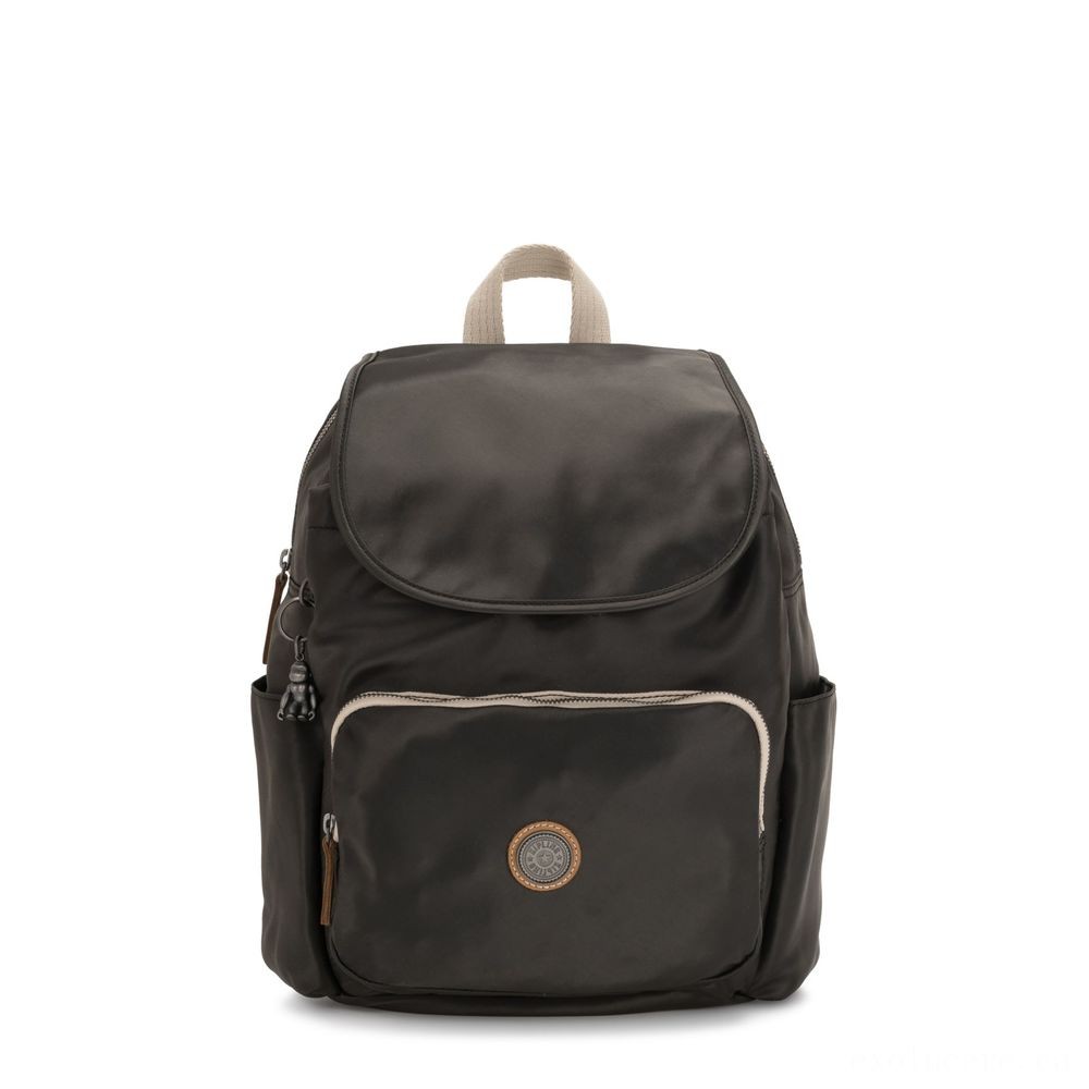 Kipling HANA Large Backpack with Front Pocket Delicate Black.