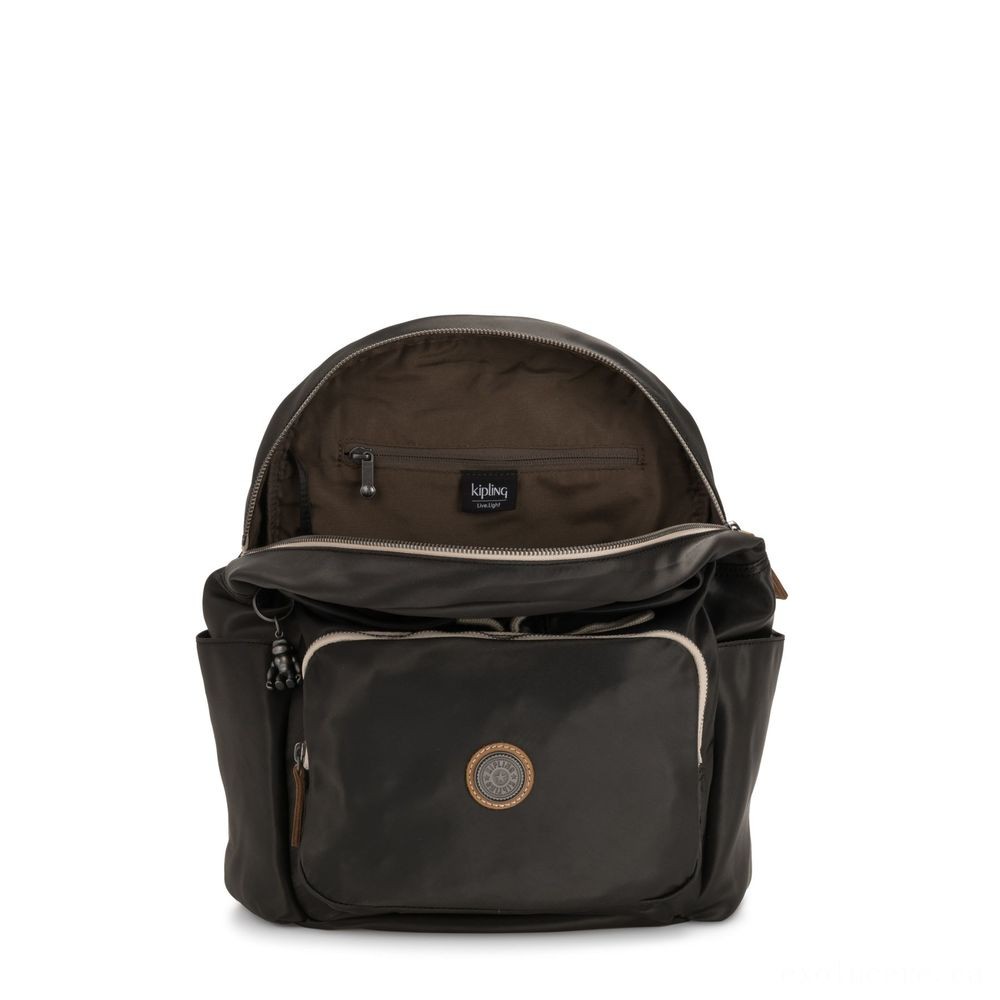Kipling HANA Huge Bag along with Face Wallet Delicate Black.