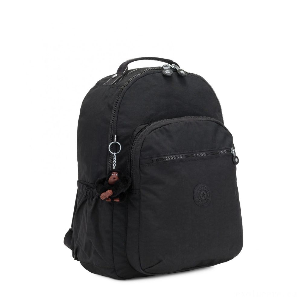 Kipling SEOUL GO Huge Backpack along with Laptop Defense Correct Black.